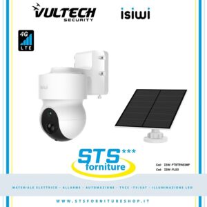 Telecamera Isiwi 4G REDI+ 3Mpx Motorizzata + Pannello Solare SOLAR3